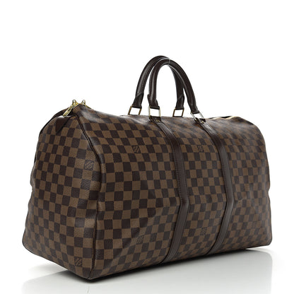 Louis Vuitton Damier Ebene Keepall 50 2 of 9