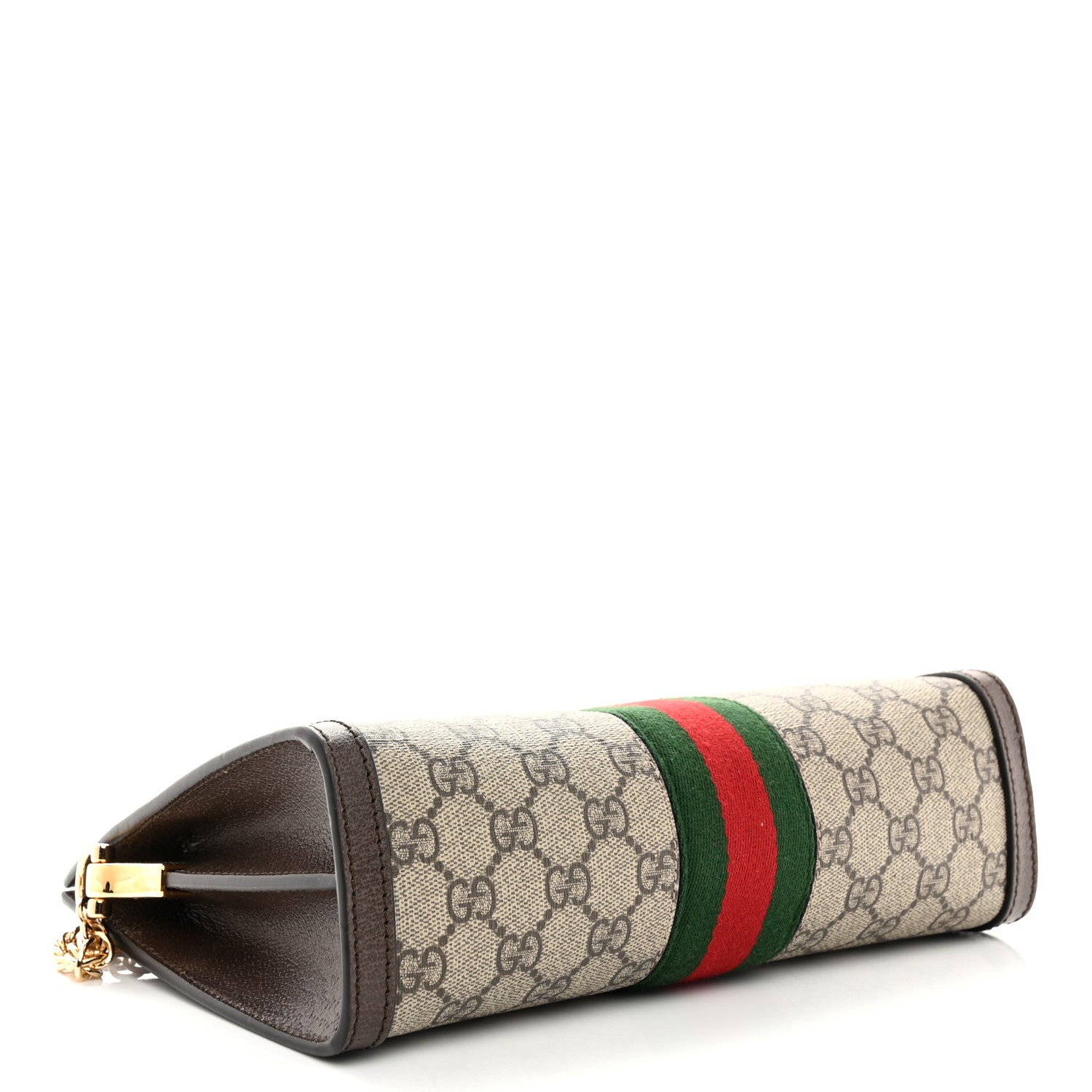 Gucci GG Supreme Monogram Web Small Ophidia Chain Shoulder Bag Brown 4 of 9