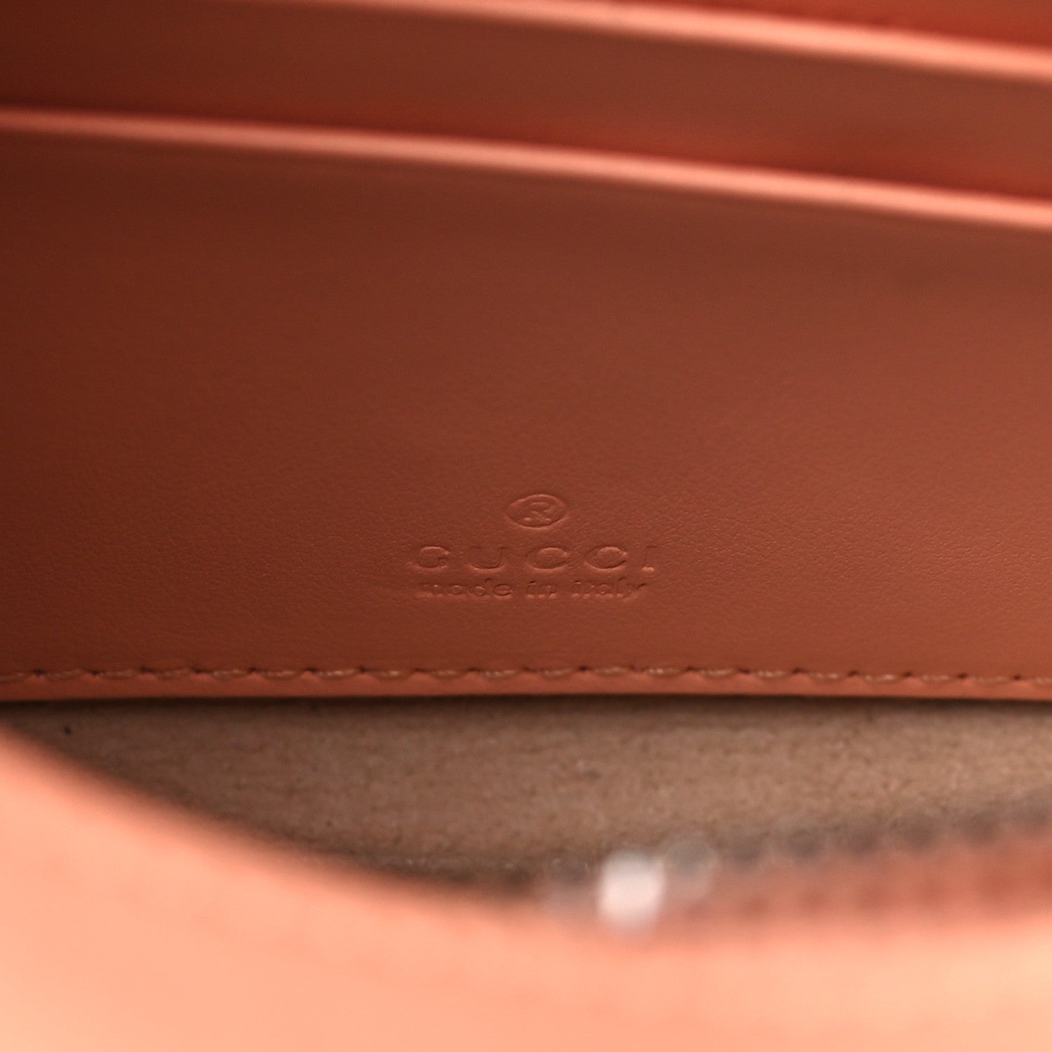 Gucci Calfskin Vertical Ring Matelasse Mini GG Marmont Half Moon Hobo Peachy Chic 6 of 10