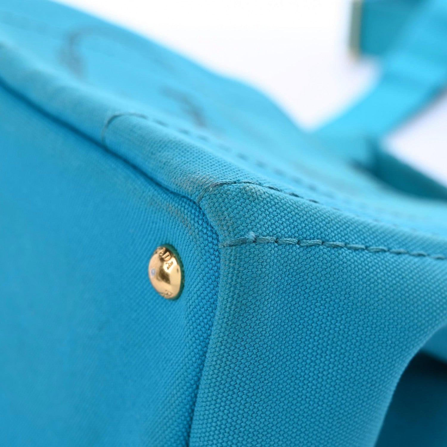 Prada Canapa Small Logo Tote Pavone 13 of 28