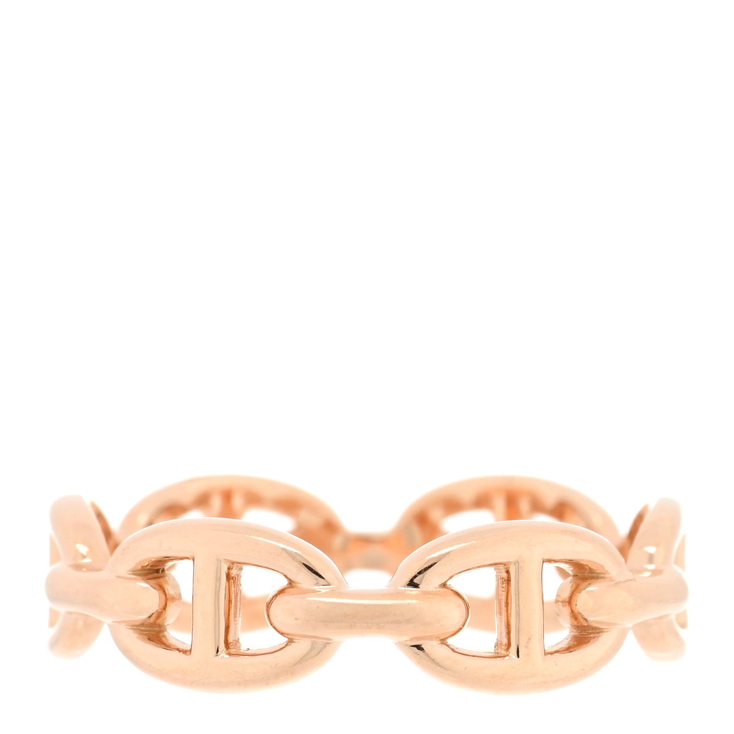 18K Rose Gold PM Chaine d'Ancre Enchainee Ring 57 8