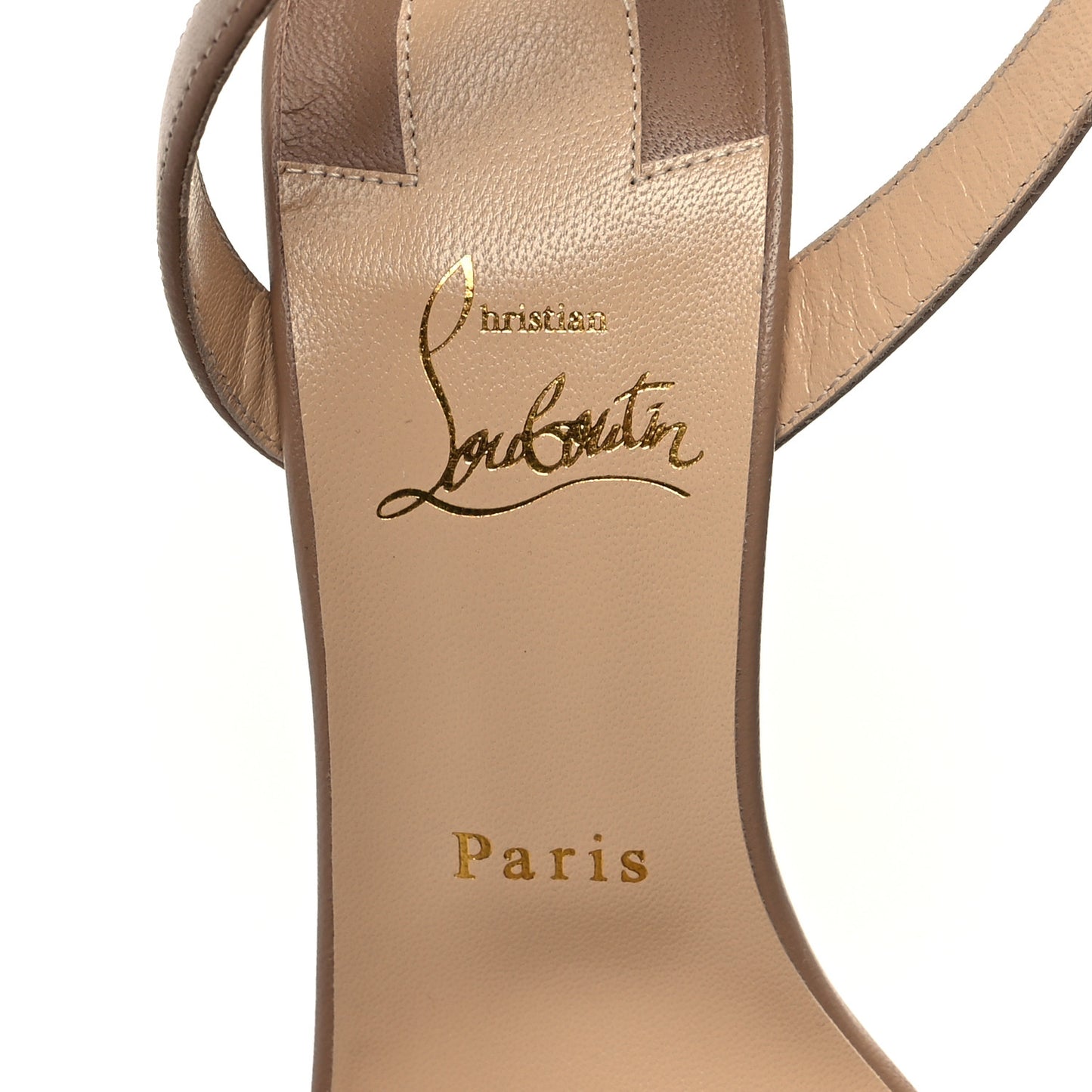 Nappa Loubi Girl 100 Sandals 39 Nude