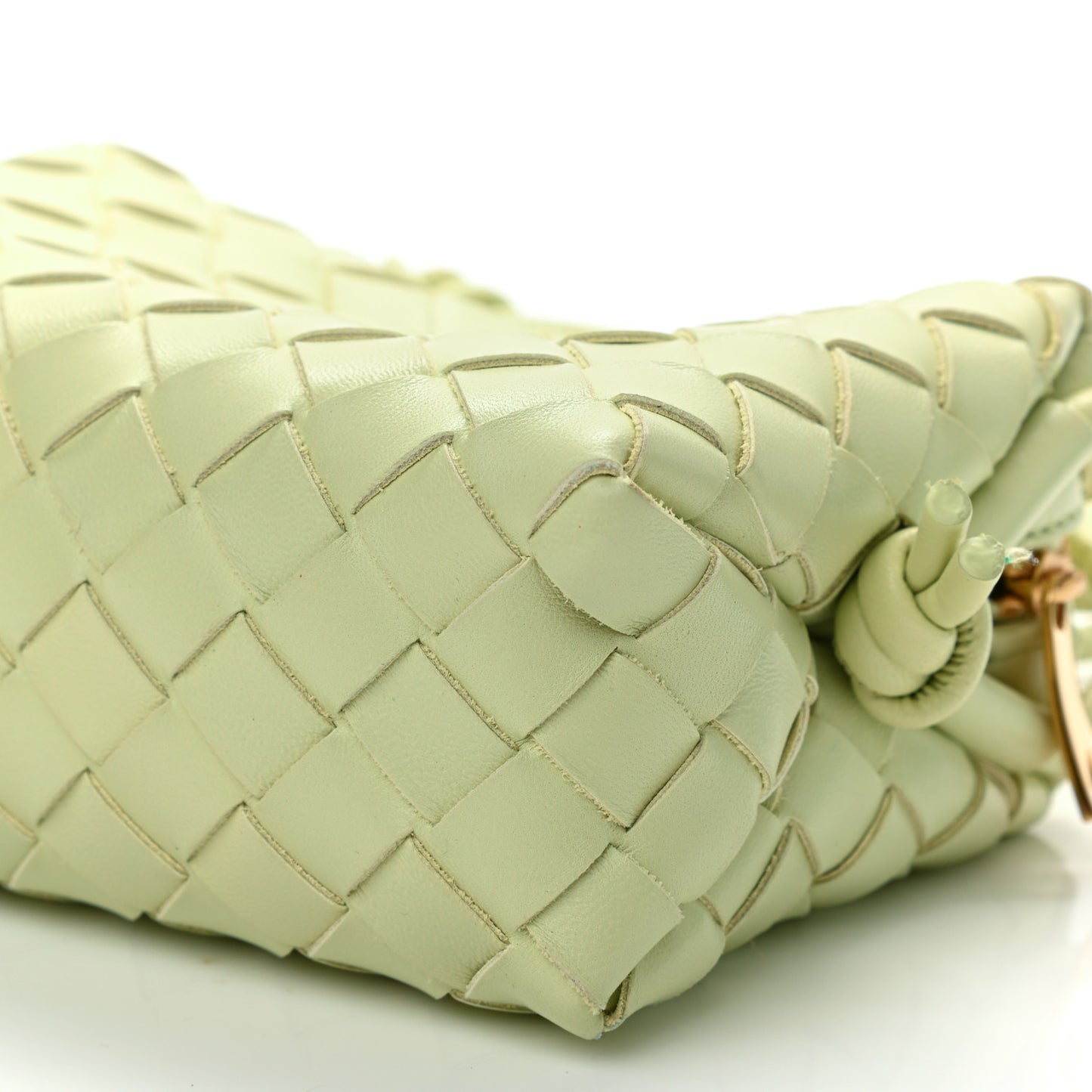 Nappa Intrecciato Mini Loop Camera Bag Lemon Washed