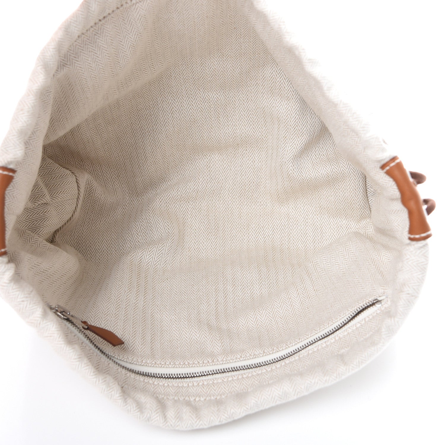 Hermes Canvas Barenia Fourbi 25 MM Pouch Naturel Fauve 4 of 9