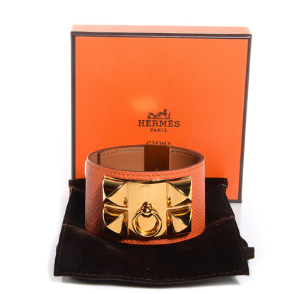 Hermes Epsom Collier de Chien CDC Bracelet Large Orange 7 of 7
