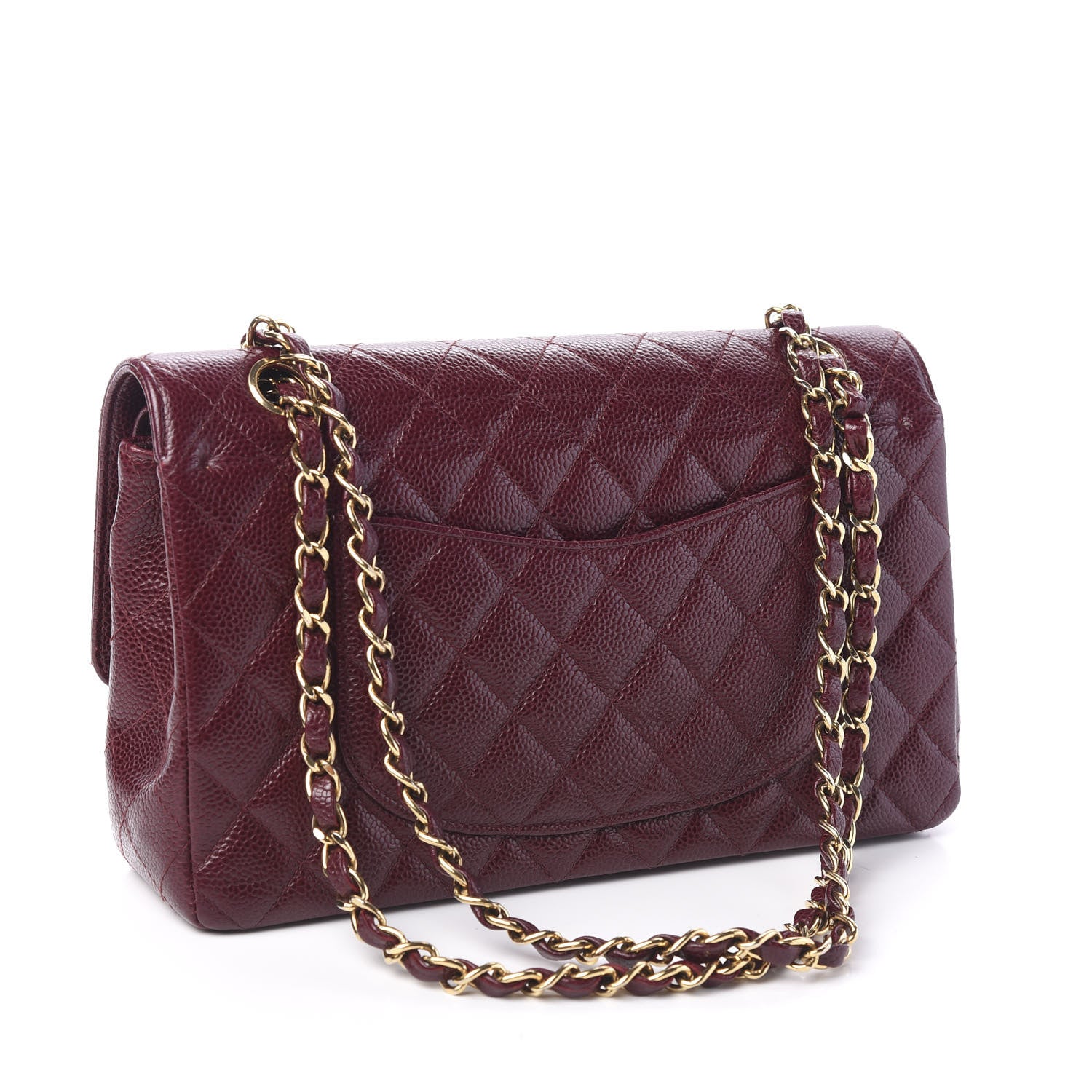 Chanel Caviar Quilted Medium Double Flap Bordeaux 2 of 11