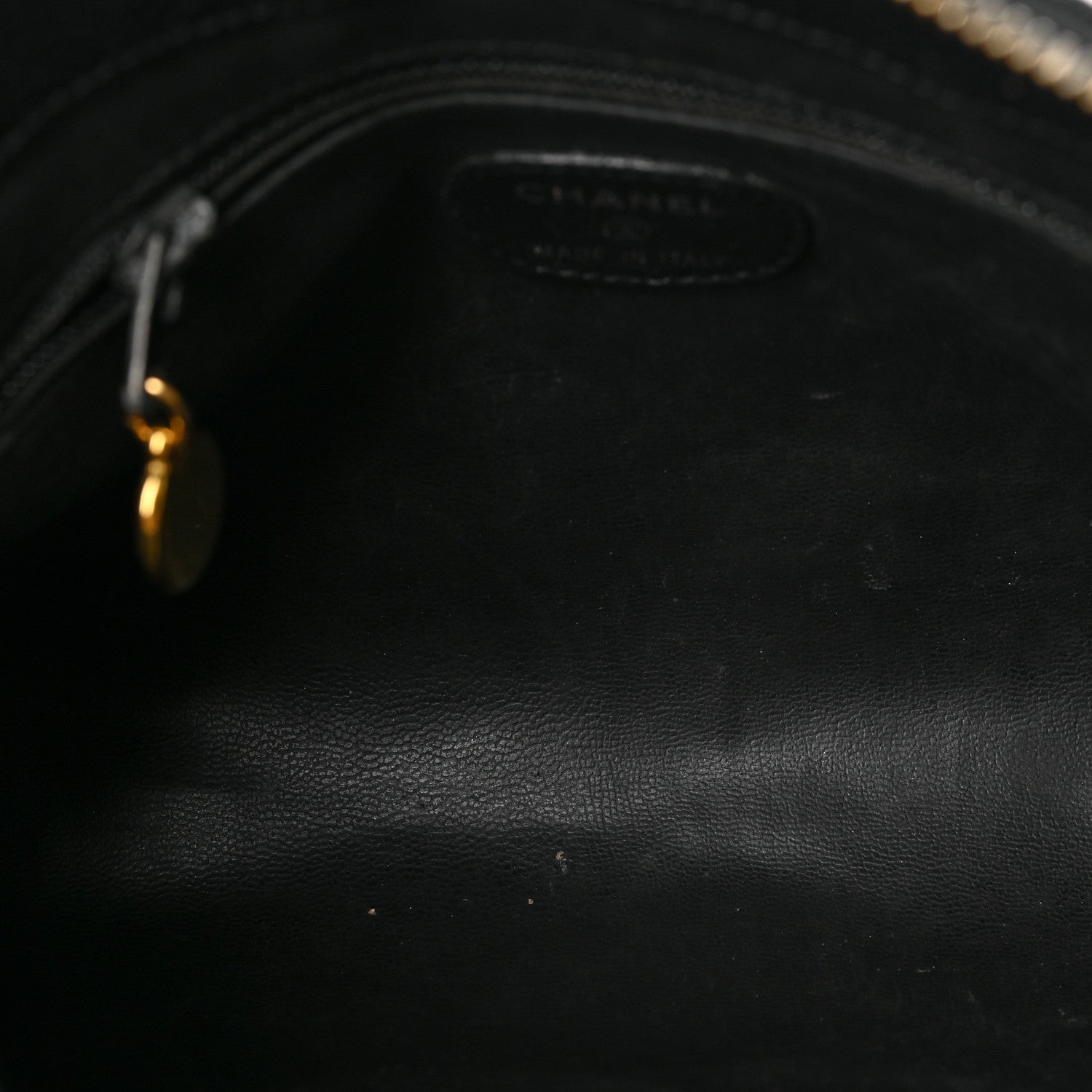 Chanel Caviar Timeless CC Cosmetic Pouch Bag Black 4 of 6