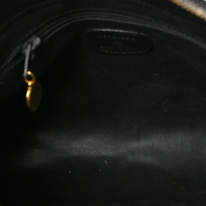 Chanel Caviar Timeless CC Cosmetic Pouch Bag Black 4 of 6