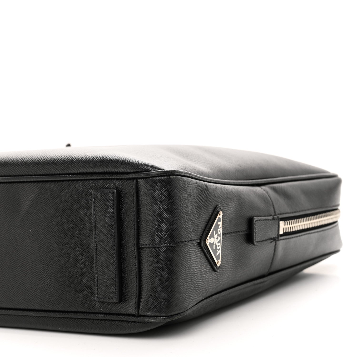 Prada Saffiano Travel Briefcase Black 9 of 9