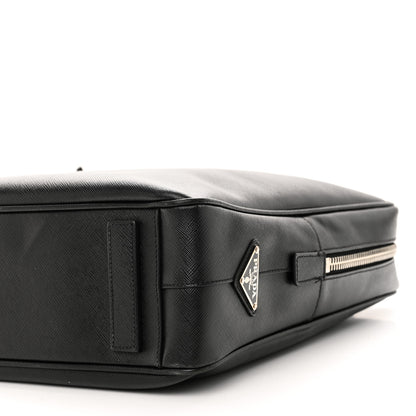 Prada Saffiano Travel Briefcase Black 9 of 9