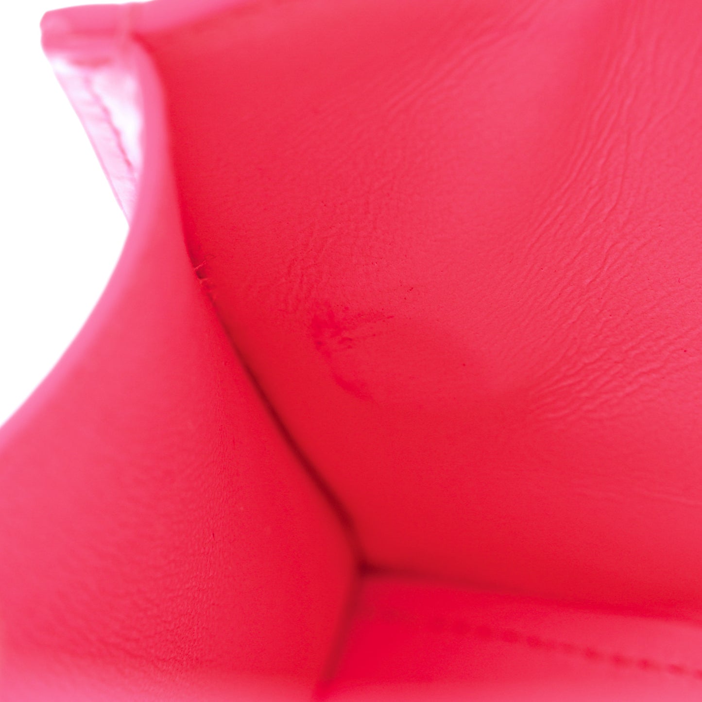 Shiny Box Calfskin Hourglass Top Handle Bag XS Fluo Pink