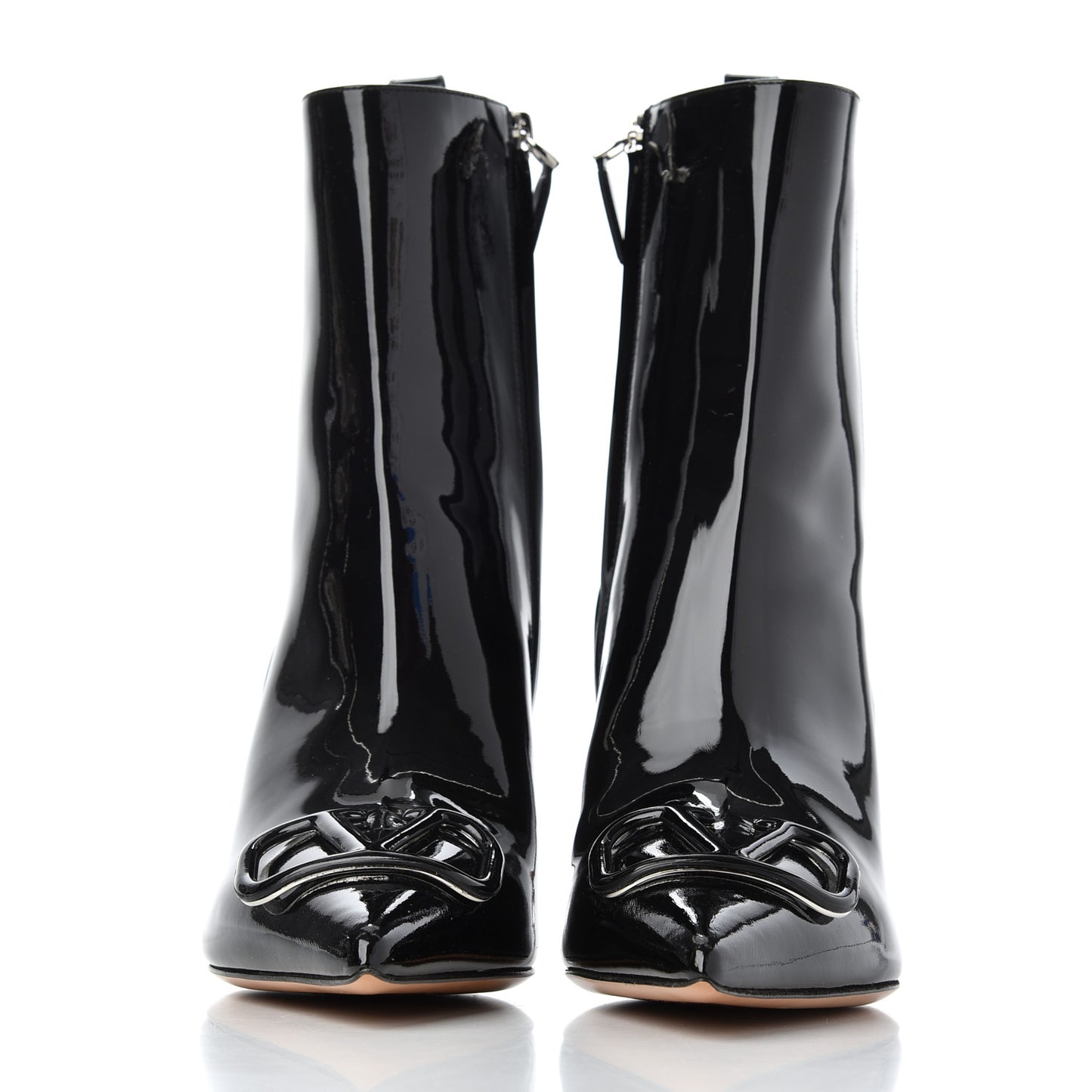 Patent VLogo 80mm Ankle Boots 39 Black