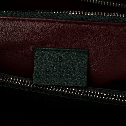Gucci Grainy Calfskin Small Zumi Top Handle Bag Vintage Green 6 of 11