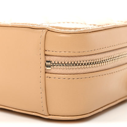 Chanel Lambskin Quilted CC Pearl Crush Camera Case Beige 10 of 12