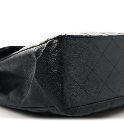 Chanel Caviar Jumbo Single Flap Black 7 of 11