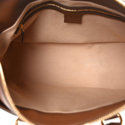 Gucci GG Supreme Monogram Large Zip Top Tote Beige Tuscany 5 of 10