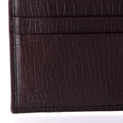 Gucci Monogram Web Hasler French Flap Wallet Brown 13 of 14