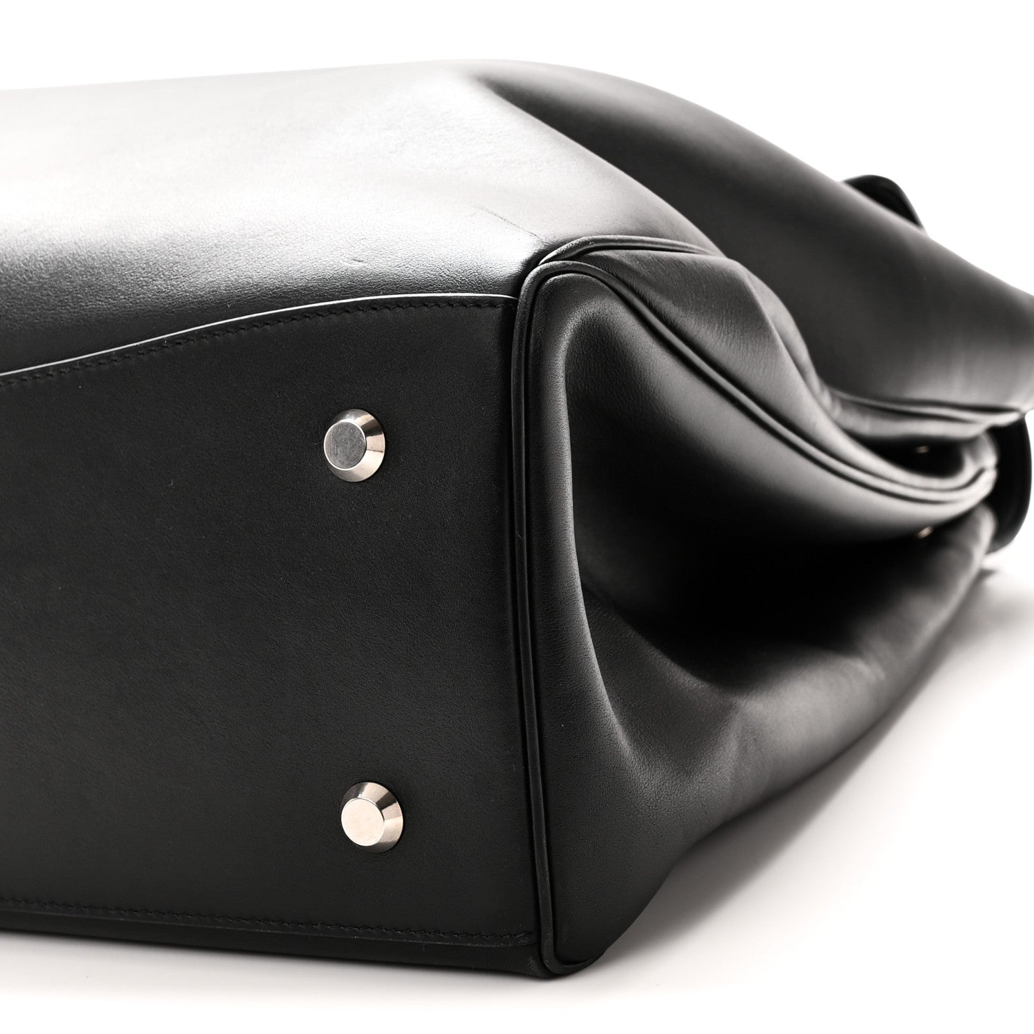 Balenciaga Smooth Calfskin Rodeo XL Top Handle Handbag Black Black 9 of 9