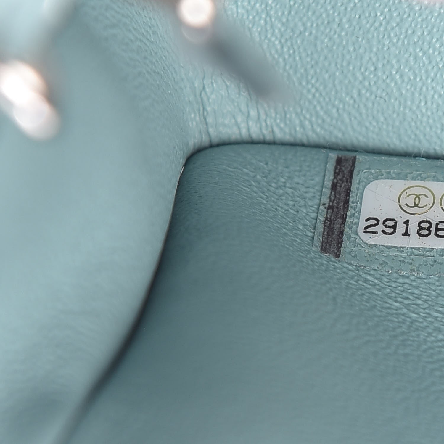 Chanel Quilted Mini Rectangular Flap Blue White 9 of 10