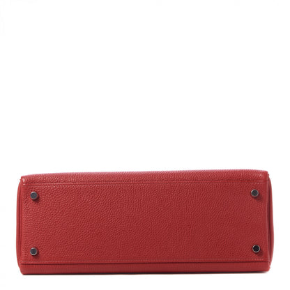 Hermes Togo Kelly Retourne 32 Rouge Casaque 6 of 32