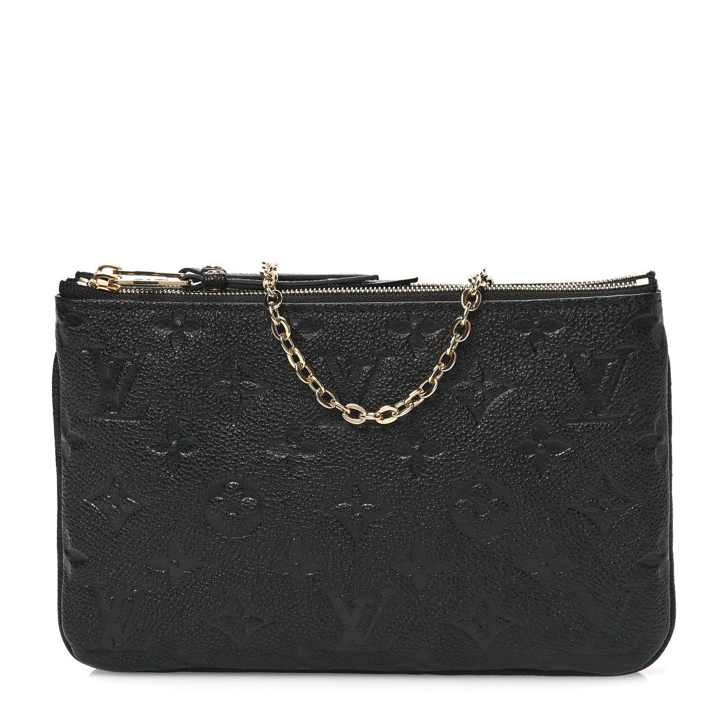 Empreinte Double Zip Pochette Black