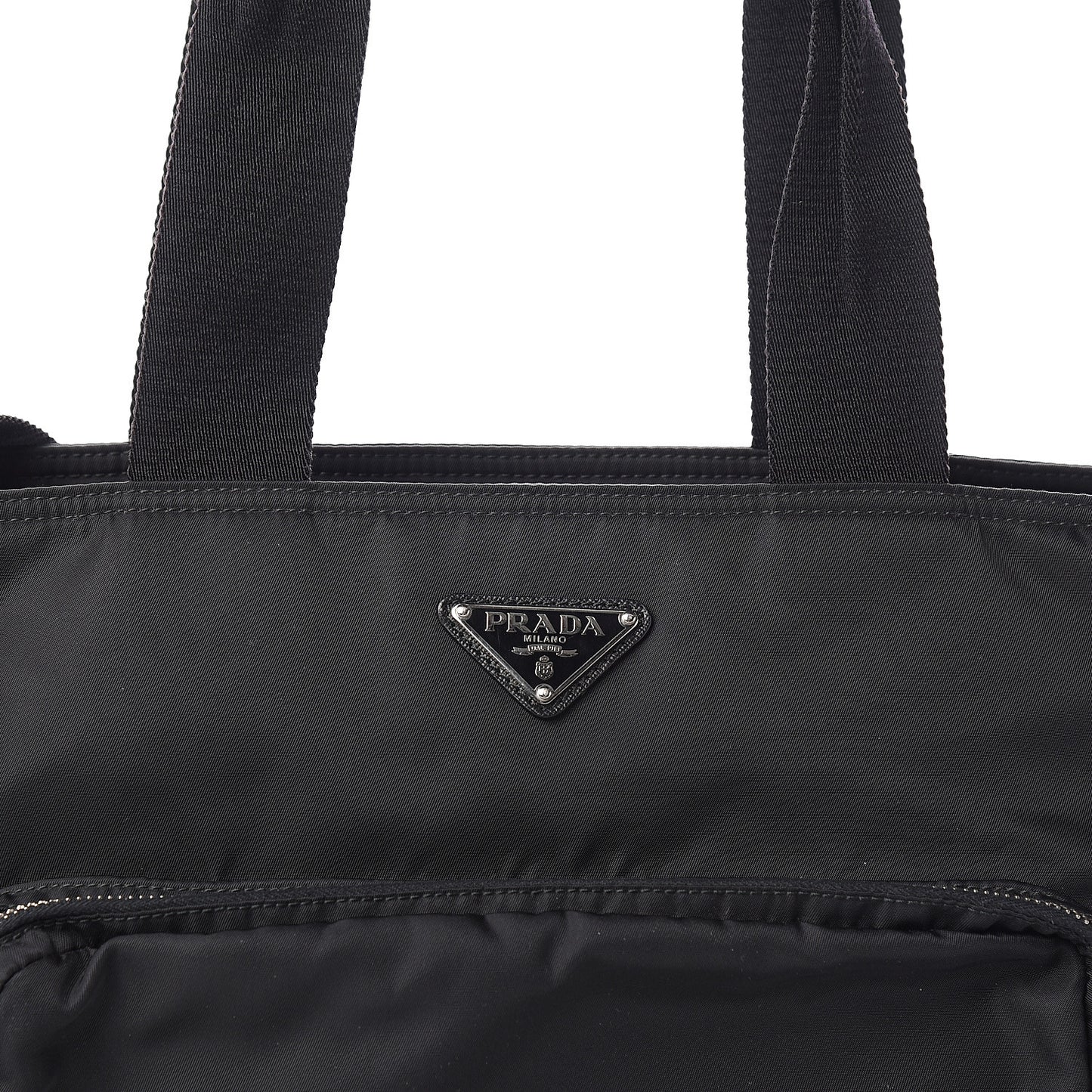 Tessuto Nylon Vela Diaper Bag Black