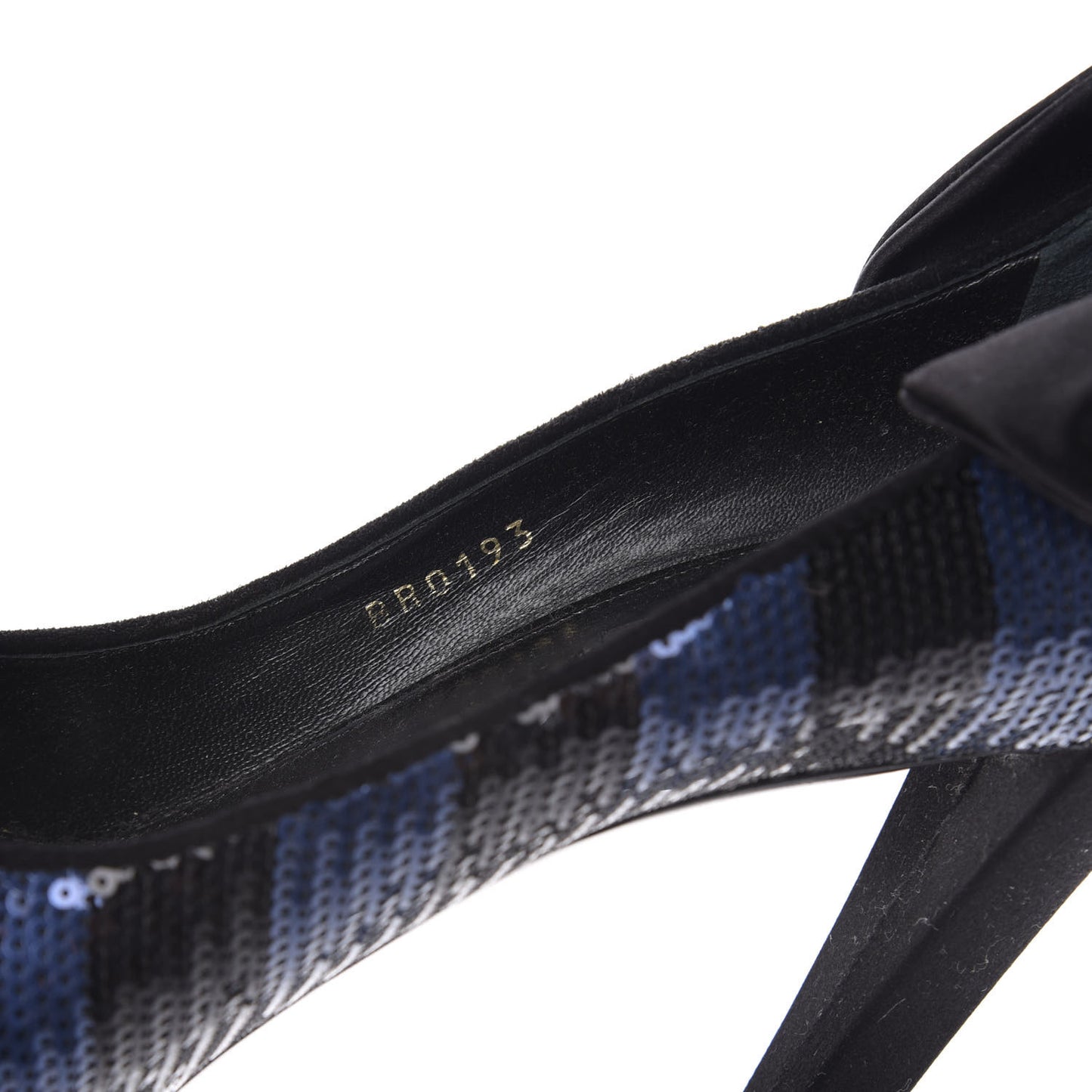 Sequin Peep Toe Platform Pumps 39 Blue Black