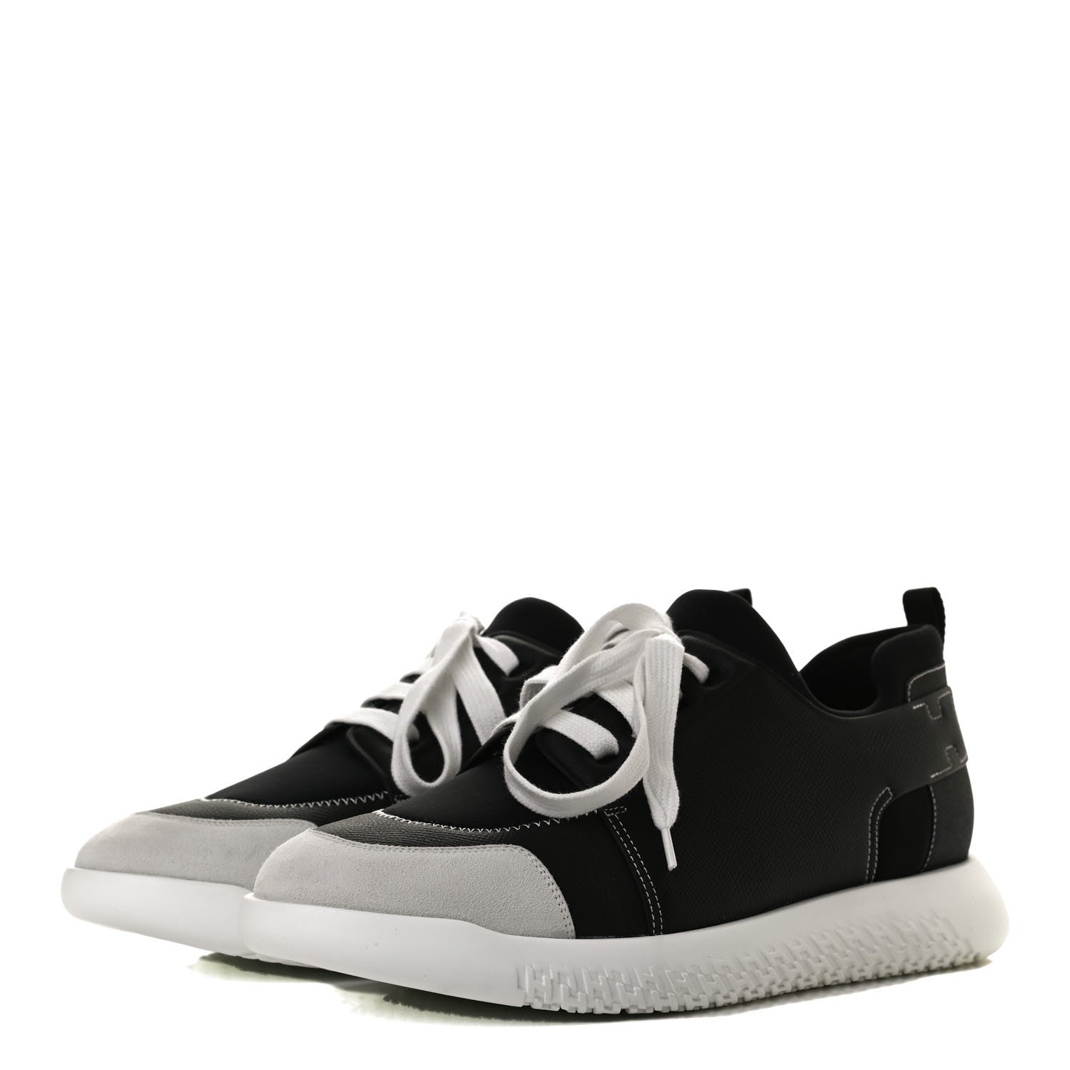 Hermes Epsom Technical Canvas Vitesse Sneakers 43.5 Black 3 of 10