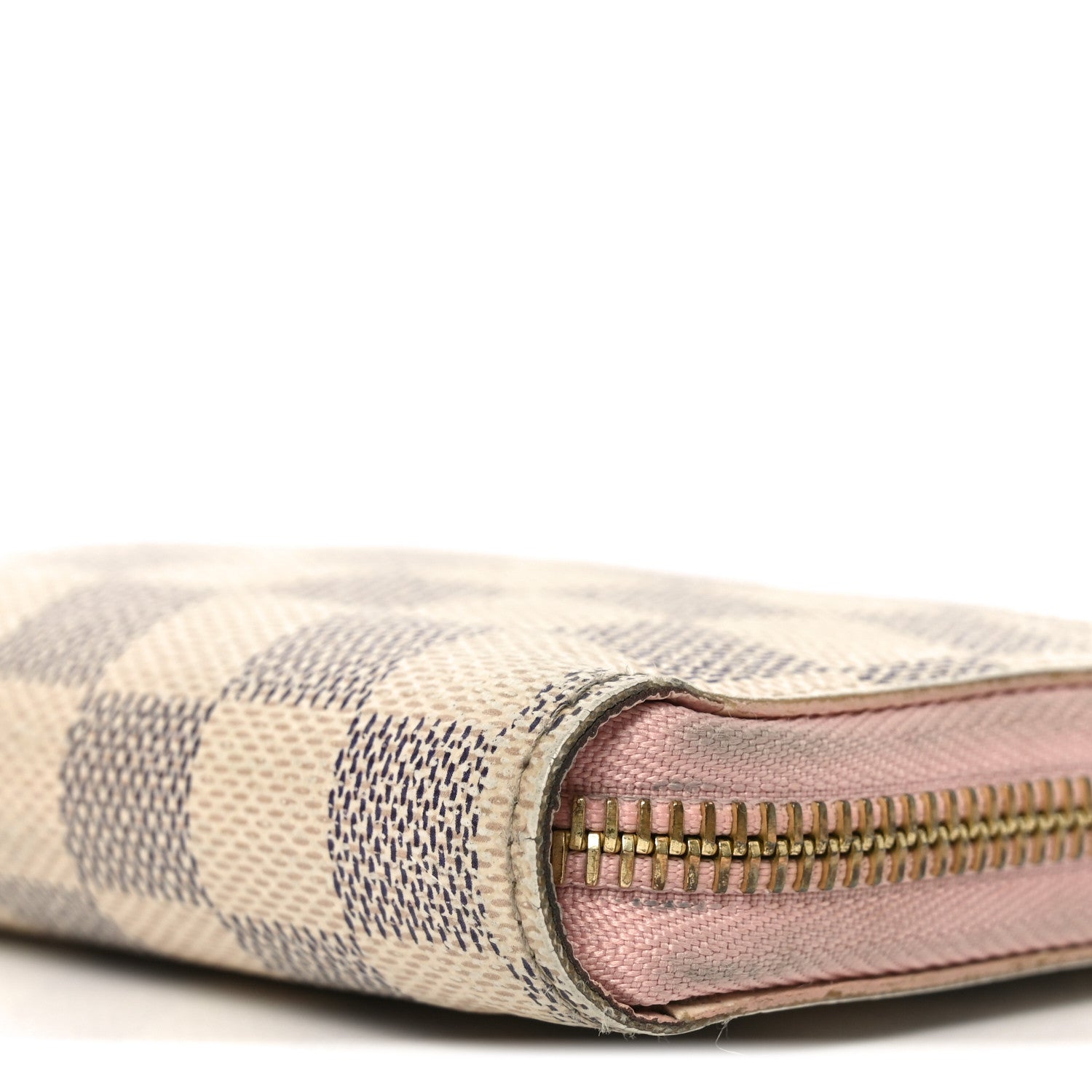 Louis Vuitton Damier Azur Zippy Wallet Rose Ballerine 7 of 9