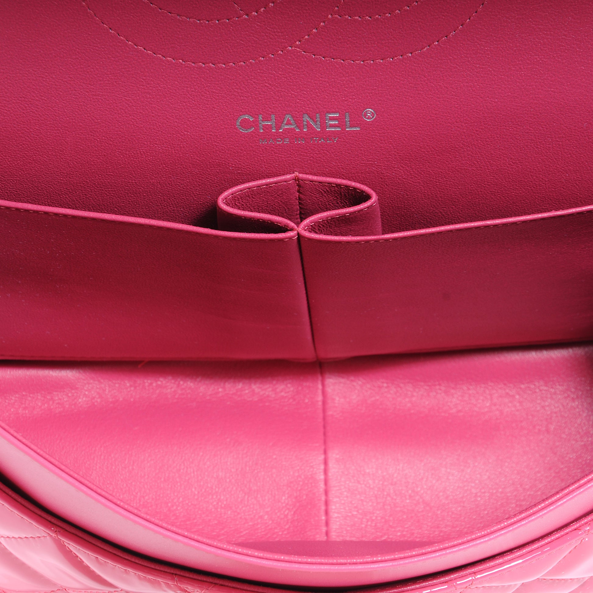 Chanel Patent Jumbo Double Flap Fuchsia 8 of 8
