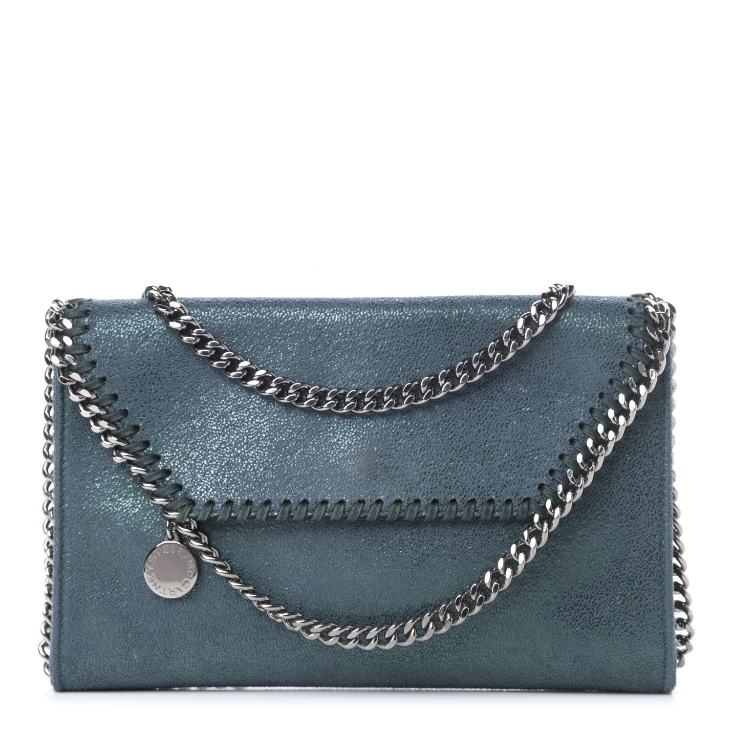 Stella McCartney Shaggy Deer Falabella Mini Crossbody Bag Lagoon 1 of 4