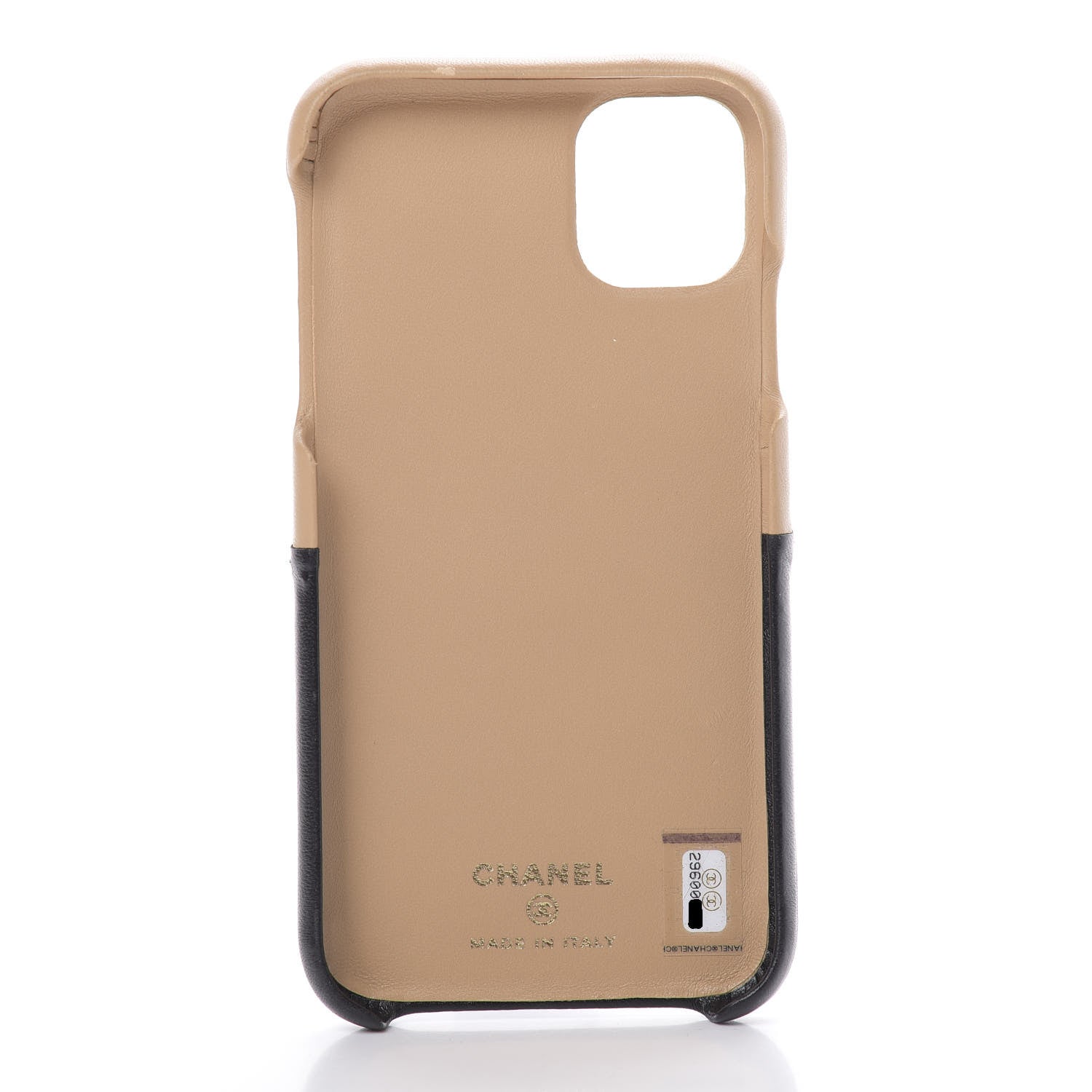 Chanel Lambskin Quilted CC iPhone XI Pro Case Beige Black 5 of 9