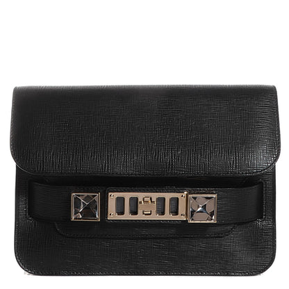 Proenza Schouler Textured Leather Mini PS11 Classic Shoulder Bag Black 1 of 9