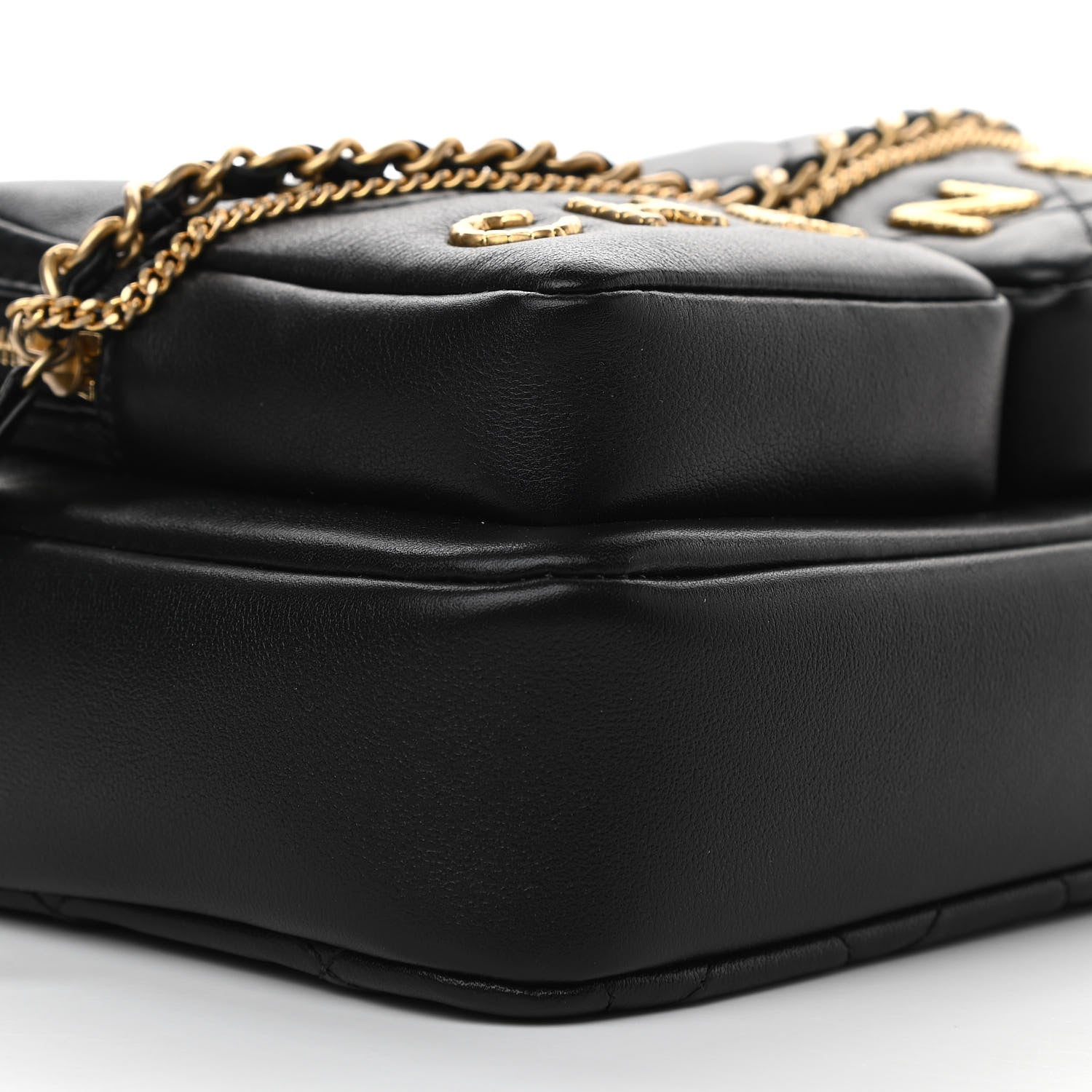 Chanel Calfskin Quilted Small Camera Case Black 9 of 11