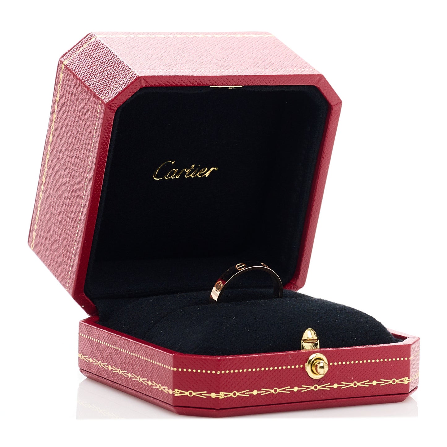 18K Pink Gold 3.5mm LOVE Wedding Band Ring 59 8.75