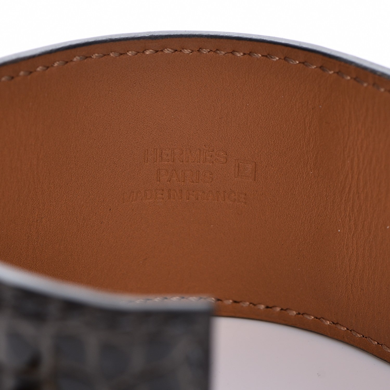 Hermes Shiny Alligator Collier De Chien CDC Bracelet S Macassar 4 of 7