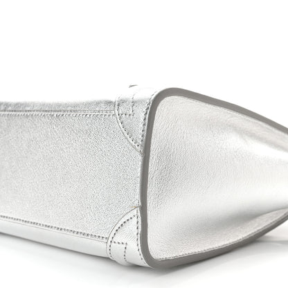 Celine Laminated Lambskin Nano Luggage Silver 11 of 12