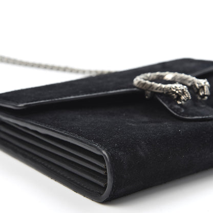 Gucci Suede Mini Dionysus Chain Wallet Black 5 of 9
