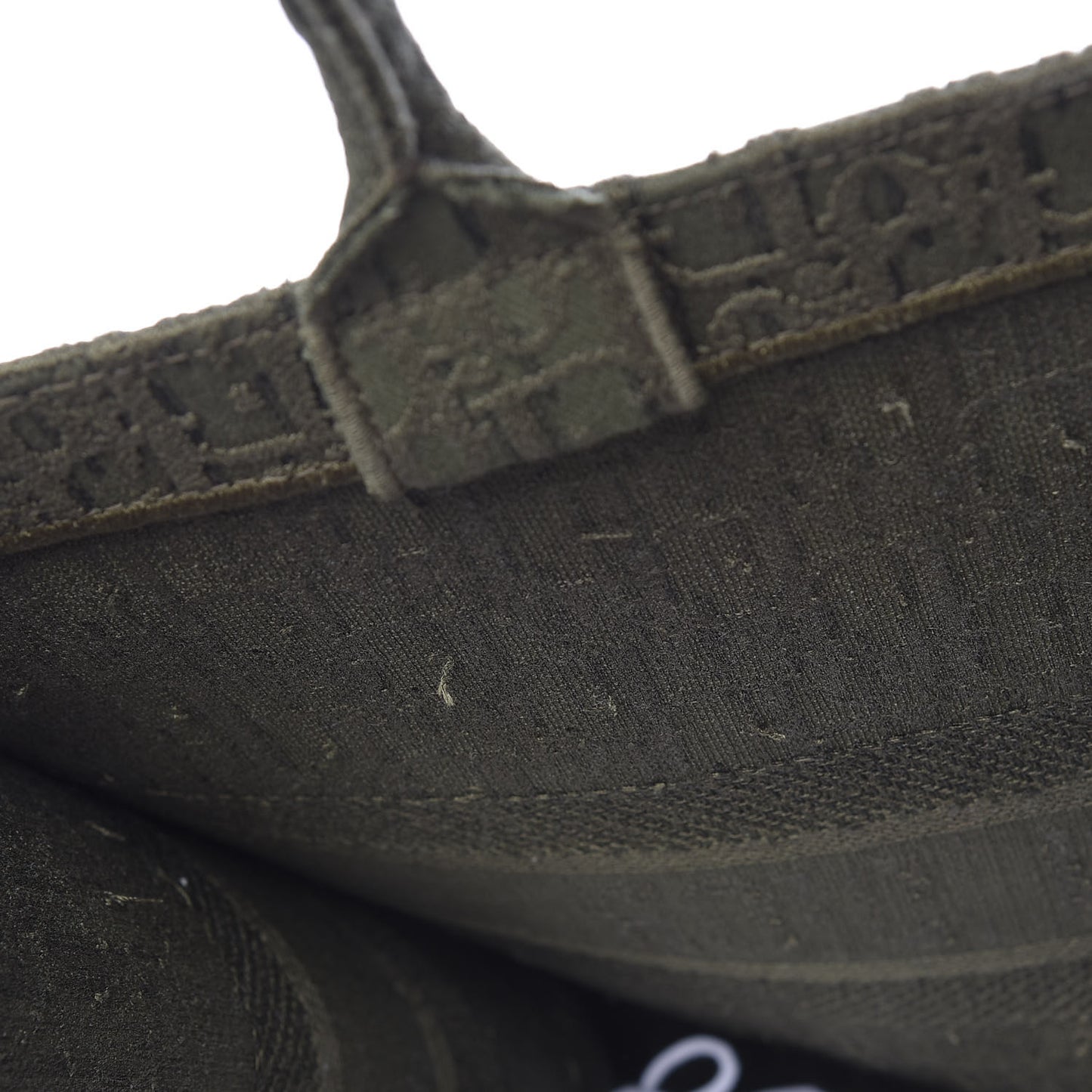Oblique Denim Book Tote Green