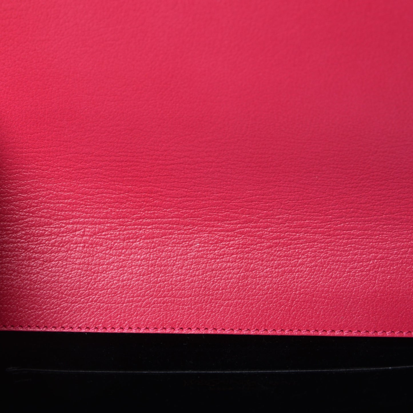 Calfskin Monogram Large Belle De Jour Clutch Lipstick Fuchsia