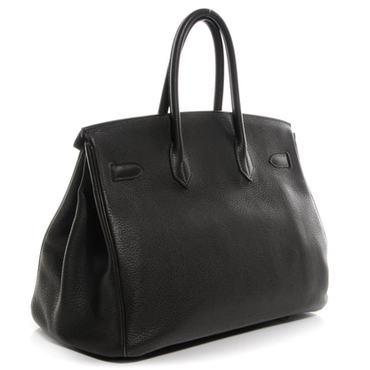 Hermes Taurillon Clemence Birkin 35 Graphite 3 of 10