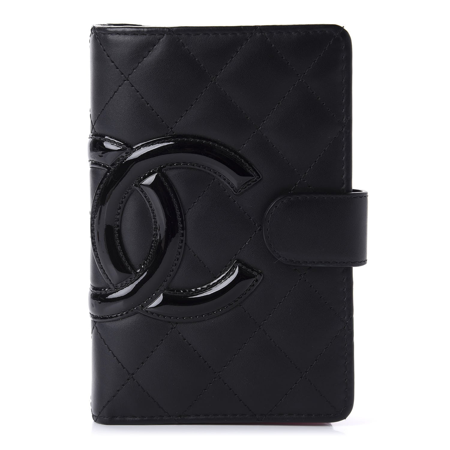 Chanel Calfskin Quilted Cambon Zipped Pocket Wallet Black 1 of 10