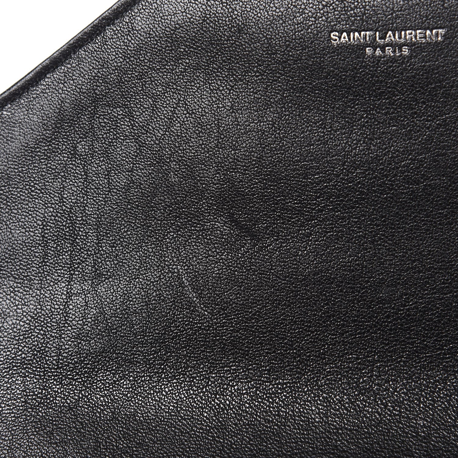 Saint Laurent Sheepskin Matelasse Chevron Monogram Medium College Bag Black 10 of 11