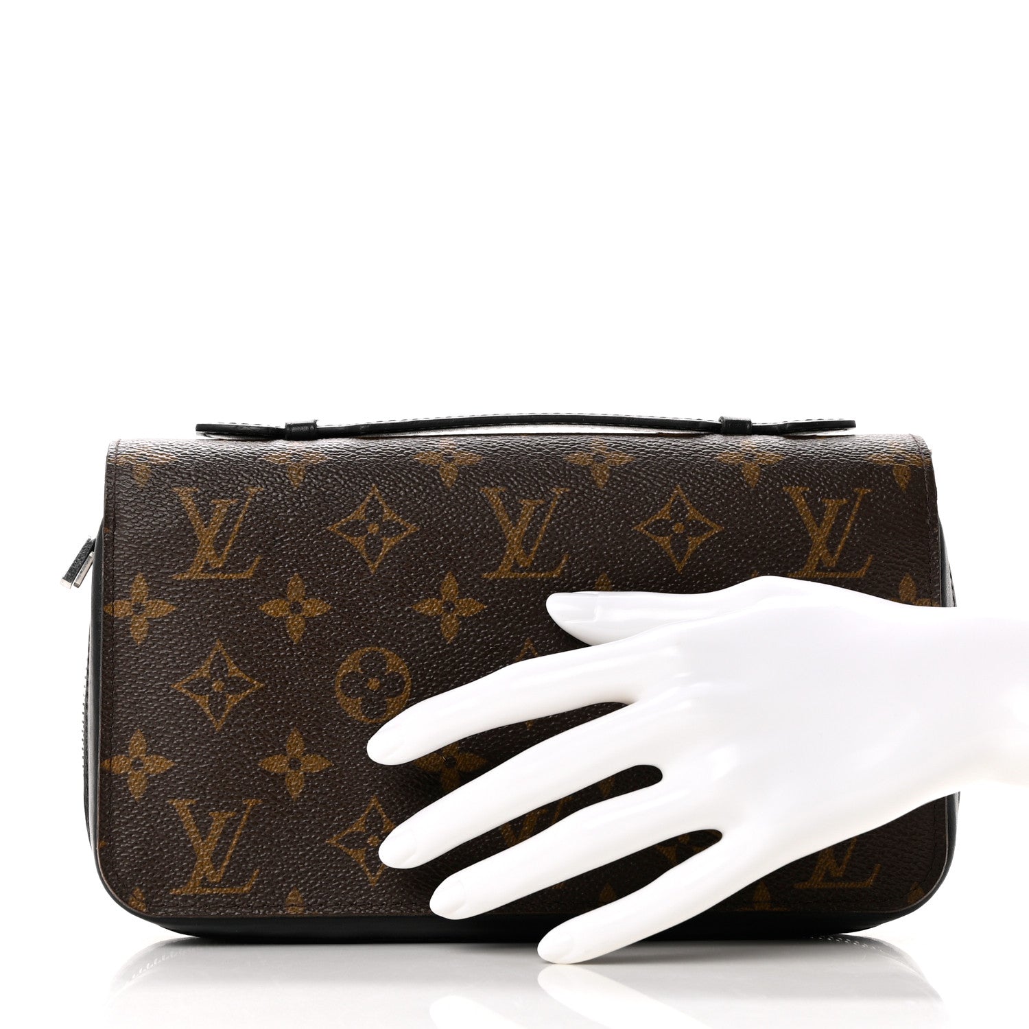 Louis Vuitton Monogram Macassar Zippy XL Wallet 2 of 8