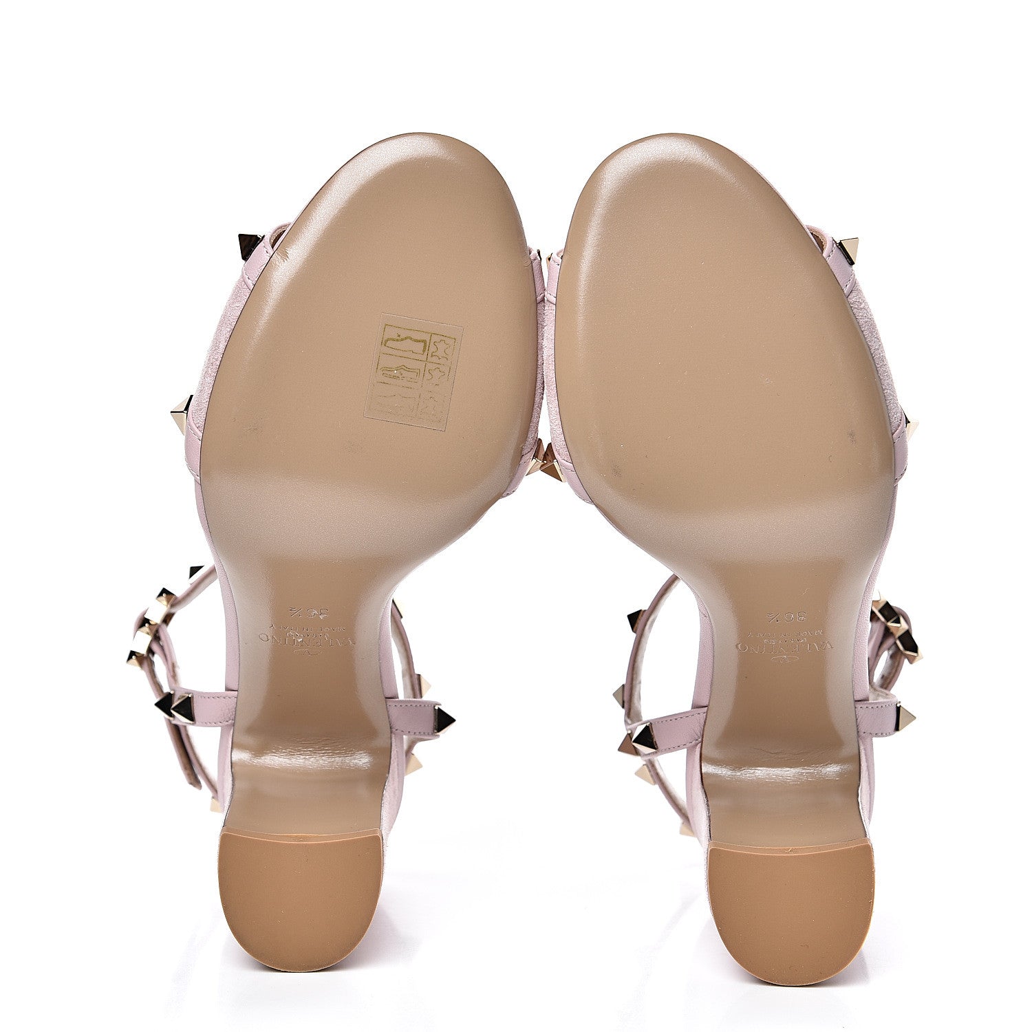 Valentino Garavani Suede Rockstud Ankle Strap 90mm Sandals 36.5 Water Rose 5 of 8