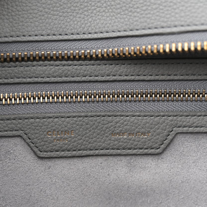 Celine Baby Drummed Calfskin Micro Luggage Kohl 6 of 11