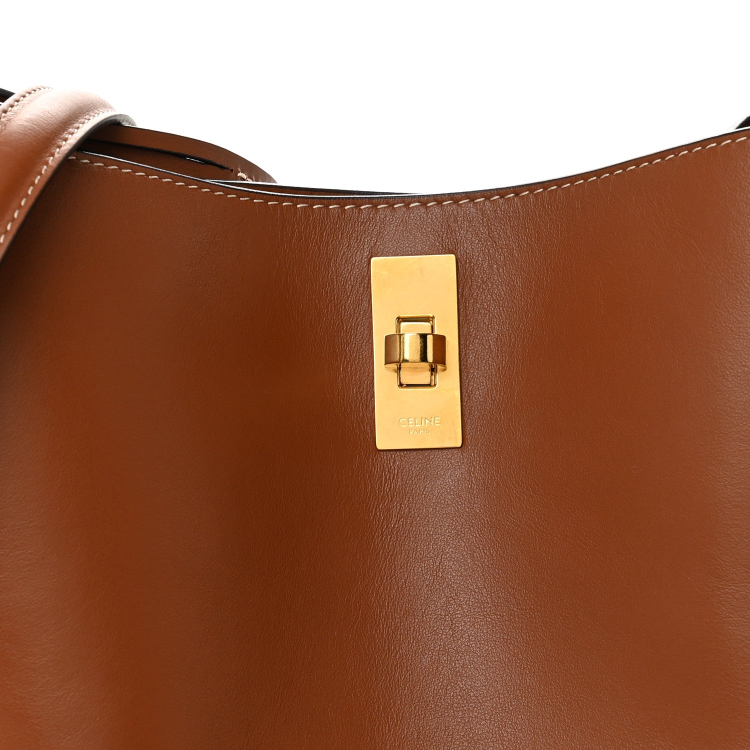 Celine Smooth Calfskin Bucket 16 Bag Tan 9 of 11