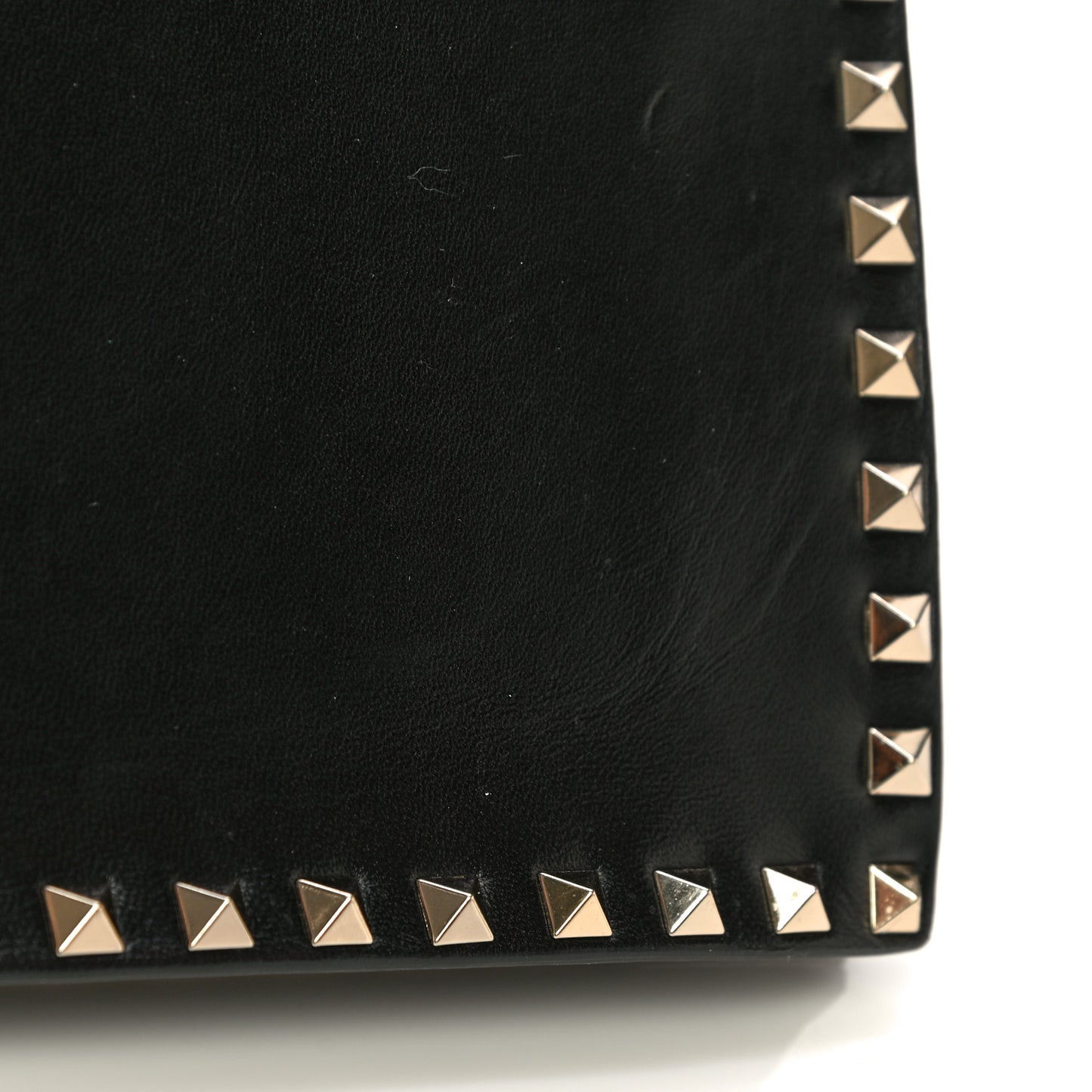 Nappa Rockstud Wristlet Clutch Black