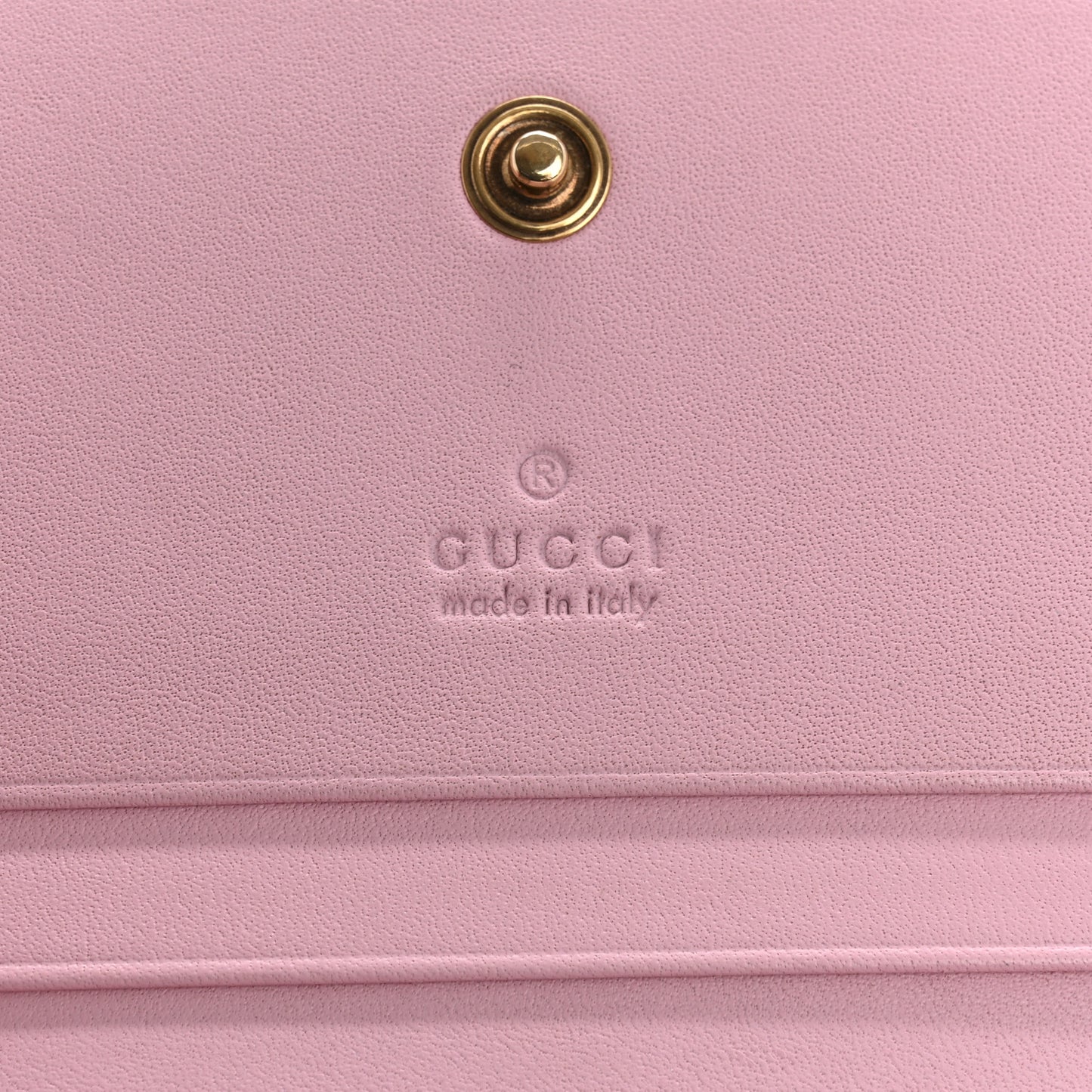 Calfskin Queen Margaret Card Case Wallet Sugar Pink Hibiscus Red Mystic White