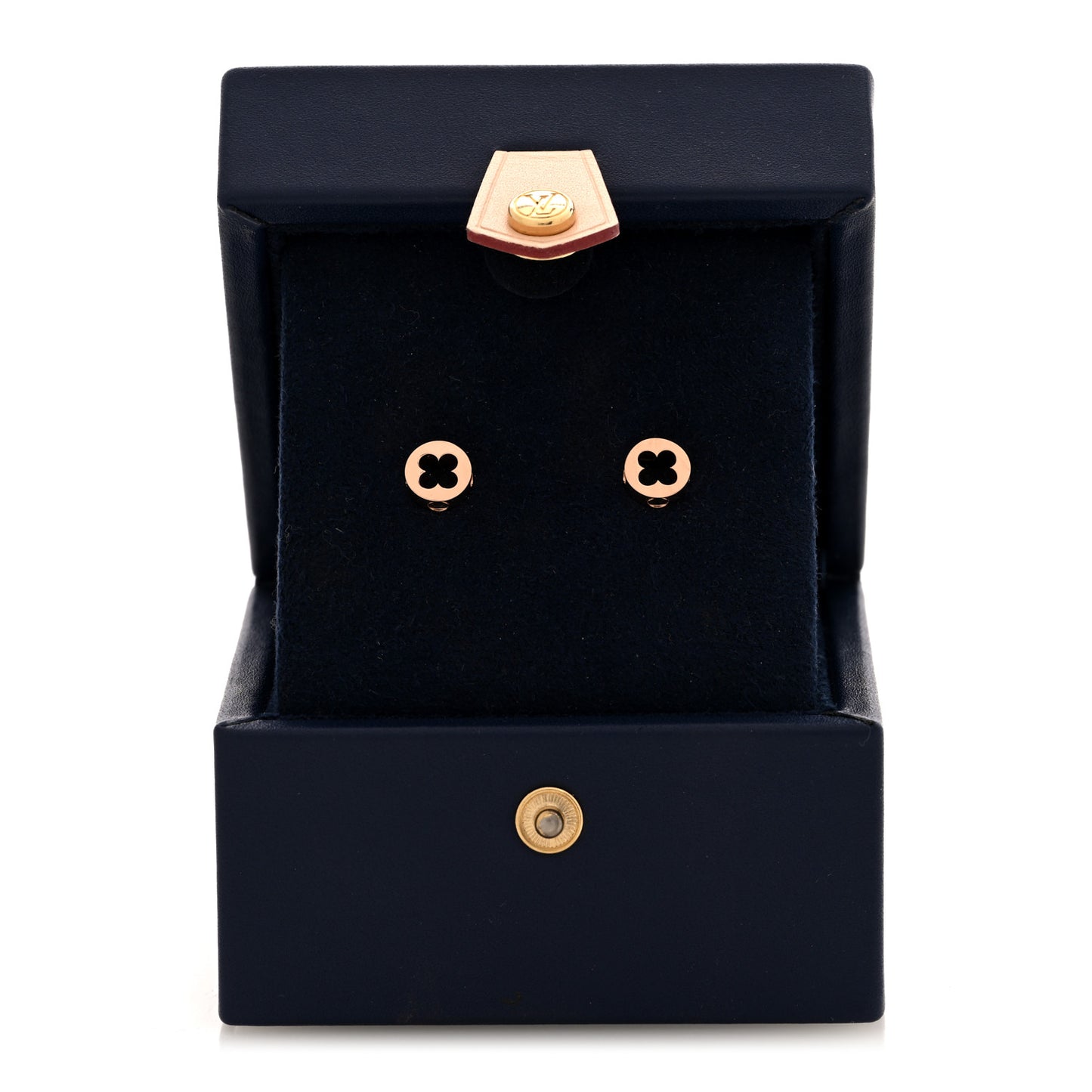 18K Pink Gold Empreinte Ear Studs Earrings